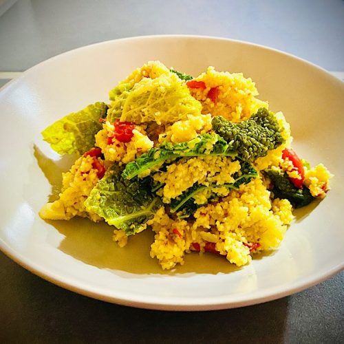 Wirsing mit Couscous