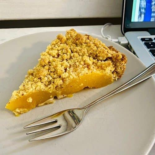 Streusel Pfirsich Tarte - vegan