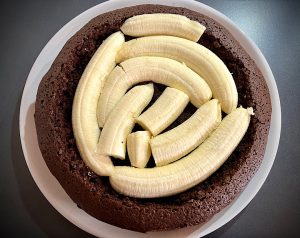 Banane im Maulwurfkuchen