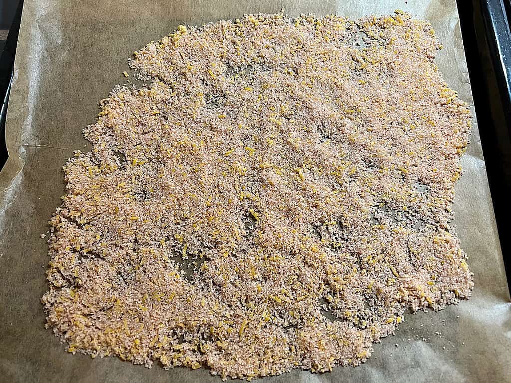 Zitronensalz getrocknet aus dem Ofen