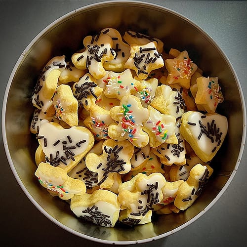 bunte Weihnachtsplätzchen