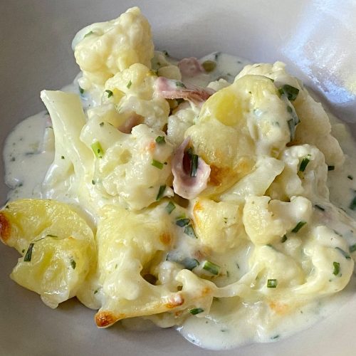 Kartoffelauflauf mit Blumenkohl