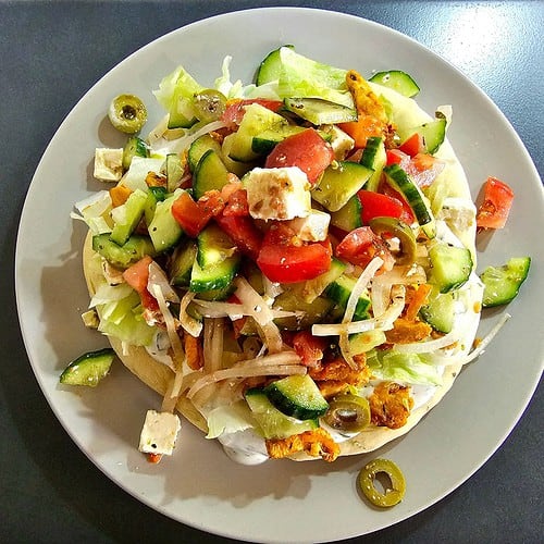 Offene Gyros Pita